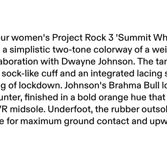 Under Armour Project Rock 3 Sneakers Size 8.5 - Picture 2 of 11